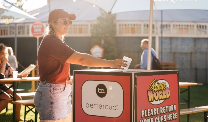 bettercup reusable cups used at festivals and events The Reuse Plan reuse plan bettercup
